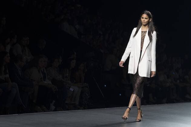Sept. 19, 2015 - Madrid, Madrid, Spain - A model showcases designs by Roberto Torretta on the runway at the Roberto Torretta show during Mercedes-Benz Fashion Week Madrid Spring Summer 2016 at Ifema on September 19, 2015 in Madrid, Spain. Madrid Spain  - ZUMAn230