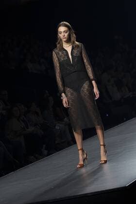 Sept. 19, 2015 - Madrid, Madrid, Spain - A model showcases designs by Roberto Torretta on the runway at the Roberto Torretta show during Mercedes-Benz Fashion Week Madrid Spring Summer 2016 at Ifema on September 19, 2015 in Madrid, Spain. Madrid Spain  - ZUMAn230