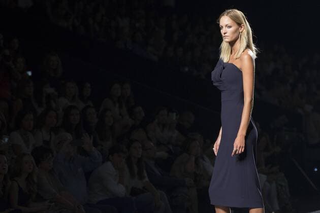 Sept. 19, 2015 - Madrid, Madrid, Spain - A model showcases designs by Roberto Torretta on the runway at the Roberto Torretta show during Mercedes-Benz Fashion Week Madrid Spring Summer 2016 at Ifema on September 19, 2015 in Madrid, Spain. Madrid Spain  - ZUMAn230