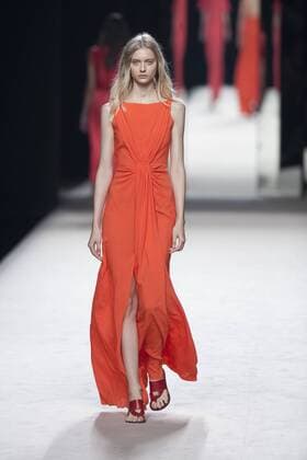 Sept. 19, 2015 - Madrid, Madrid, Spain - A model showcases designs by Juanjo Oliva on the runway at the Juanjo Oliva show during Mercedes-Benz Fashion Week Madrid Spring Summer 2016 at Ifema on September 19, 2015 in Madrid, Spain. Madrid Spain  - ZUMAn230