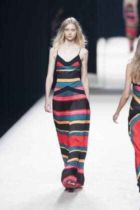 Sept. 19, 2015 - Madrid, Madrid, Spain - A model showcases designs by Juanjo Oliva on the runway at the Juanjo Oliva show during Mercedes-Benz Fashion Week Madrid Spring Summer 2016 at Ifema on September 19, 2015 in Madrid, Spain. Madrid Spain  - ZUMAn230