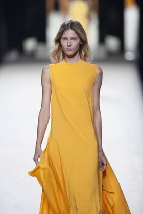 Sept. 19, 2015 - Madrid, Madrid, Spain - A model showcases designs by Juanjo Oliva on the runway at the Juanjo Oliva show during Mercedes-Benz Fashion Week Madrid Spring Summer 2016 at Ifema on September 19, 2015 in Madrid, Spain. Madrid Spain  - ZUMAn230
