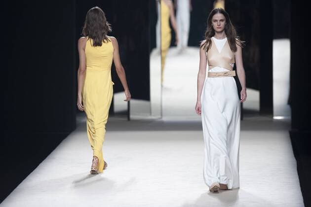Sept. 19, 2015 - Madrid, Madrid, Spain - A model showcases designs by Juanjo Oliva on the runway at the Juanjo Oliva show during Mercedes-Benz Fashion Week Madrid Spring Summer 2016 at Ifema on September 19, 2015 in Madrid, Spain. Madrid Spain  - ZUMAn230