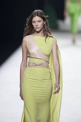 Sept. 19, 2015 - Madrid, Spain - A model showcases designs by Juanjo Oliva on the runway at the Juanjo Oliva show during Mercedes-Benz Fashion Week Madrid Spring Summer 2016 at Ifema on September 19, 2015 in Madrid, Spain. Madrid Spain  - ZUMAn230