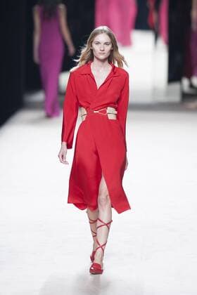 Sept. 19, 2015 - Madrid, Madrid, Spain - A model showcases designs by Juanjo Oliva on the runway at the Juanjo Oliva show during Mercedes-Benz Fashion Week Madrid Spring Summer 2016 at Ifema on September 19, 2015 in Madrid, Spain. Madrid Spain  - ZUMAn230