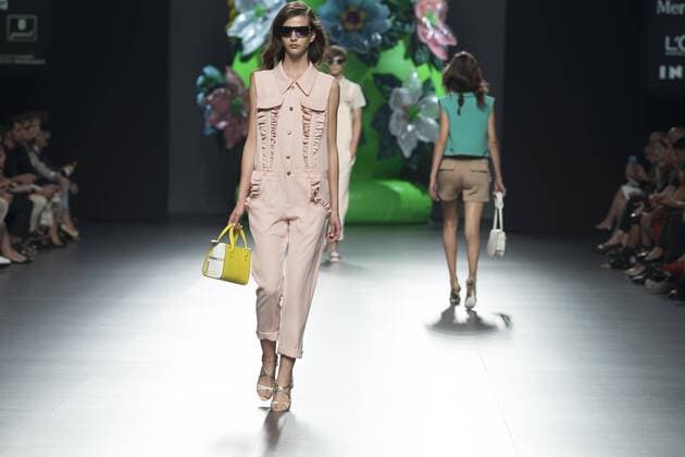 Sept. 19, 2015 - Madrid, Spain - A model showcases designs by Ana Locking on the runway at the Ana Locking show during Mercedes-Benz Fashion Week Madrid Spring Summer 2016 at Ifema on September 19, 2015 in Madrid, Spain. Madrid Spain  - ZUMAn230