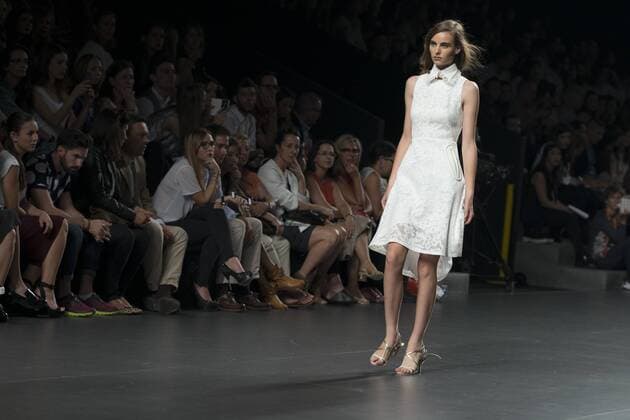 Sept. 19, 2015 - Madrid, Madrid, Spain - A model showcases designs by Ana Locking on the runway at the Ana Locking show during Mercedes-Benz Fashion Week Madrid Spring Summer 2016 at Ifema on September 19, 2015 in Madrid, Spain. Madrid Spain  - ZUMAn230