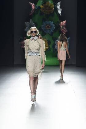 Sept. 19, 2015 - Madrid, Madrid, Spain - A model showcases designs by Ana Locking on the runway at the Ana Locking show during Mercedes-Benz Fashion Week Madrid Spring Summer 2016 at Ifema on September 19, 2015 in Madrid, Spain. Madrid Spain  - ZUMAn230