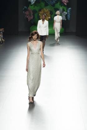 Sept. 19, 2015 - Madrid, Madrid, Spain - A model showcases designs by Ana Locking on the runway at the Ana Locking show during Mercedes-Benz Fashion Week Madrid Spring Summer 2016 at Ifema on September 19, 2015 in Madrid, Spain. Madrid Spain  - ZUMAn230