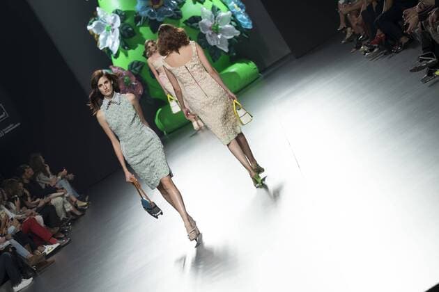 Sept. 19, 2015 - Madrid, Madrid, Spain - A model showcases designs by Ana Locking on the runway at the Ana Locking show during Mercedes-Benz Fashion Week Madrid Spring Summer 2016 at Ifema on September 19, 2015 in Madrid, Spain. Madrid Spain  - ZUMAn230