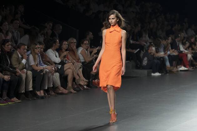 Sept. 19, 2015 - Madrid, Madrid, Spain - A model showcases designs by Ana Locking on the runway at the Ana Locking show during Mercedes-Benz Fashion Week Madrid Spring Summer 2016 at Ifema on September 19, 2015 in Madrid, Spain. Madrid Spain  - ZUMAn230