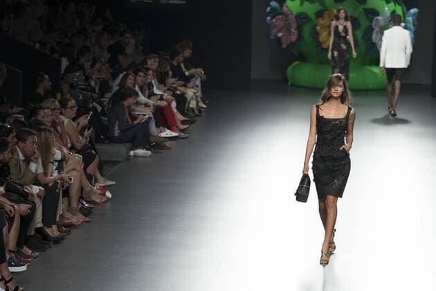 Sept. 19, 2015 - Madrid, Madrid, Spain - A model showcases designs by Ana Locking on the runway at the Ana Locking show during Mercedes-Benz Fashion Week Madrid Spring Summer 2016 at Ifema on September 19, 2015 in Madrid, Spain. Madrid Spain  - ZUMAn230