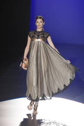 Sept. 19, 2015 - Madrid, Madrid, Spain - A model showcases designs by Hannibal Laguna on the runway at the Hannibal Laguna show during Mercedes-Benz Fashion Week Madrid Spring Summer 2015 16 at Ifema on September 19, 2015 in Madrid, Spain. Madrid Spain  - ZUMAn230