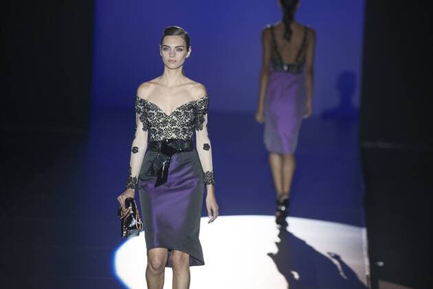 Sept. 19, 2015 - Madrid, Madrid, Spain - A model showcases designs by Hannibal Laguna on the runway at the Hannibal Laguna show during Mercedes-Benz Fashion Week Madrid Spring Summer 2015 16 at Ifema on September 19, 2015 in Madrid, Spain. Madrid Spain  - ZUMAn230