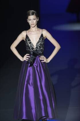 Sept. 19, 2015 - Madrid, Madrid, Spain - A model showcases designs by Hannibal Laguna on the runway at the Hannibal Laguna show during Mercedes-Benz Fashion Week Madrid Spring Summer 2015 16 at Ifema on September 19, 2015 in Madrid, Spain. Madrid Spain  - ZUMAn230
