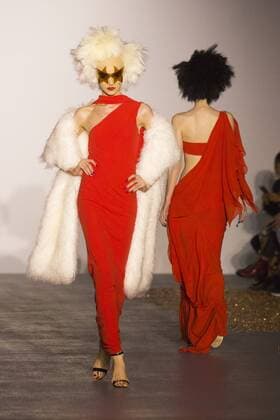 London, UK. 19 09 2015. London Fashion Week runway show of designer Gareth Pugh at the BFC Show Space in Brewer Street. London Fashion Week, Gareth Pugh, London, UK 