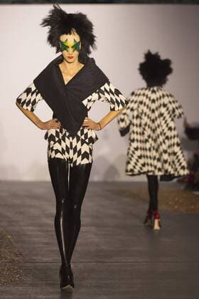 London, UK. 19 09 2015. London Fashion Week runway show of designer Gareth Pugh at the BFC Show Space in Brewer Street. London Fashion Week, Gareth Pugh, London, UK 
