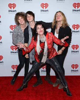 English Rock Band The Struts arrive for the iHeartRadio Music Festival at the MGM Grand in Las Vegas, Nevada on September 19, 2015.  LAV20150919101 JAMESxATOA