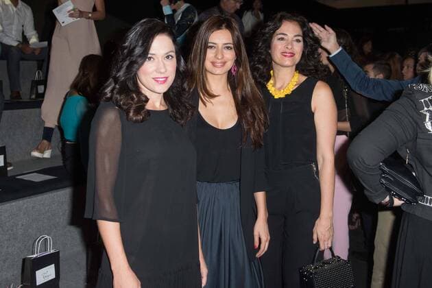 Rocio Munoz, Aurora Carbonell y Eva Marciel en el desfile de Leandro Cano y Esther Noriega de la Mercedes Benz Fashion Week 2015 en Madrid. 588 cordon press Rocio Munoz, Auroa Carbonell and Eva Marciel at the Leando Cano and Esther Noriega s fashion show of the Mercedes Benz Fashion Week 2015 in Madrid. 