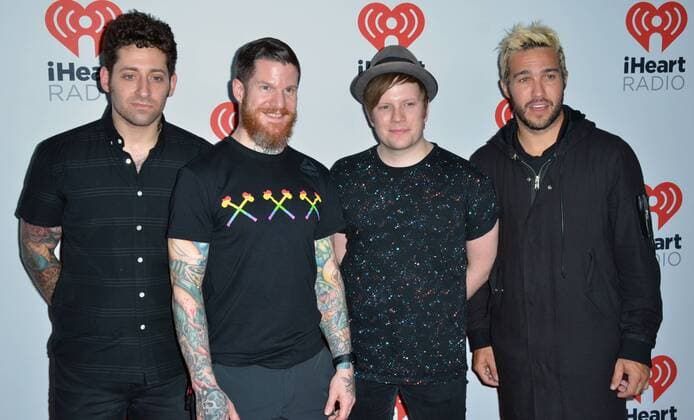 Las Vegas, Nevada, United States of America - Music group Fall Out Boy attend the 2015 iHeartRadio Music Festival on September 19, 2015 at MGM Grand Arena in Las Vegas, Nevada. Las Vegas United States of America - ZUMAt114