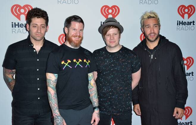 Las Vegas, Nevada, United States of America - Music group Fall Out Boy attend the 2015 iHeartRadio Music Festival on September 19, 2015 at MGM Grand Arena in Las Vegas, Nevada. Las Vegas United States of America - ZUMAt114