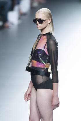 Sept. 20, 2015 - Madrid, Madrid, Spain - A model showcases designs by Ion Fiz on the runway at the Ion Fiz show during Mercedes-Benz Fashion Week Madrid Spring Summer 2016 at Ifema on September 20, 2015 in Madrid, Spain. Madrid Spain  - ZUMAn230