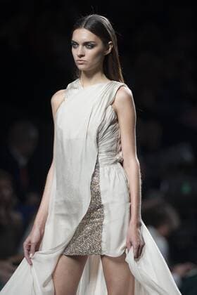 Sept. 20, 2015 - Madrid, Madrid, Spain - A model showcases designs by Ion Fiz on the runway at the Ion Fiz show during Mercedes-Benz Fashion Week Madrid Spring Summer 2016 at Ifema on September 20, 2015 in Madrid, Spain. Madrid Spain  - ZUMAn230