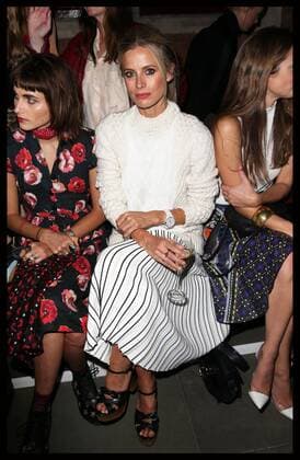 . 20 09 2015. London, United Kingdom. Laura Bailey at the Pringle of Scotland show at London Fashion Week S S 16-Day three.  xStephenxLockx xi-Imagesx IIM-11068-0009