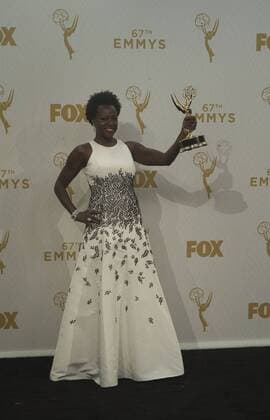 Sept. 20, 2015 - Los Angeles, CALIFORNIA, UNITED STATES OF AMERICA - Actress Viola Davis, winner of Outstanding Lead Actress in a Drama Series for How to Get Away With Murder, poses in the press room at the 67th Annual Primetime Emmy Awards at Microsoft Theater on September 20, 2015 in Los Angeles, California..ARMANDO ARORIZO Los Angeles UNITED STATES OF AMERICA - ZUMAa60_