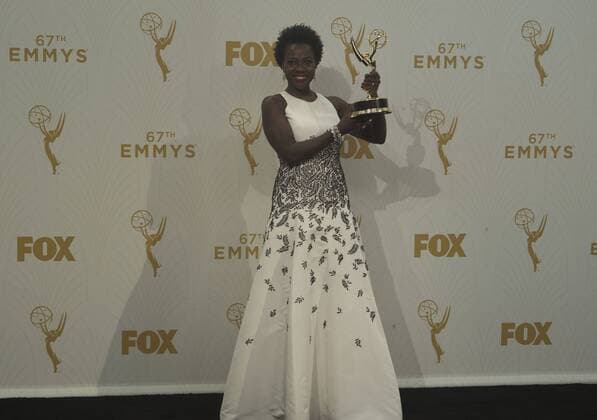 Sept. 20, 2015 - Los Angeles, CALIFORNIA, UNITED STATES OF AMERICA - Actress Viola Davis, winner of Outstanding Lead Actress in a Drama Series for How to Get Away With Murder, poses in the press room at the 67th Annual Primetime Emmy Awards at Microsoft Theater on September 20, 2015 in Los Angeles, California..ARMANDO ARORIZO Los Angeles UNITED STATES OF AMERICA - ZUMAa60_