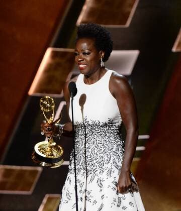 Actress Viola Davis accepts the award for Outstanding Lead Actress in a Drama Series for How to Get Away with Murder onstage during the 67th Primetime Emmy Awards in the Microsoft Theater in Los Angeles on September 20, 2015.  LAP20150920806 KENxMATSUI