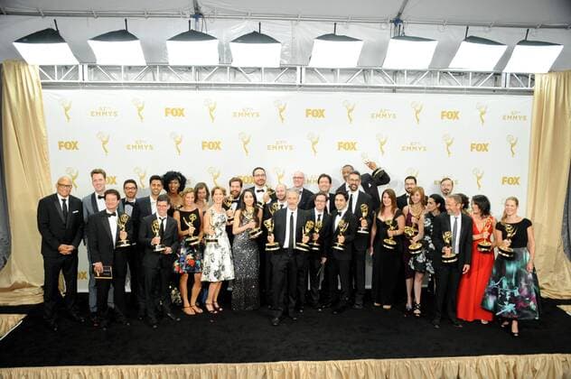 Daily Show cast and crew PRIMETIME EMMY AWARDS: PRESSROOM Los Angeles  Patrick Rideaux PicturePerfect