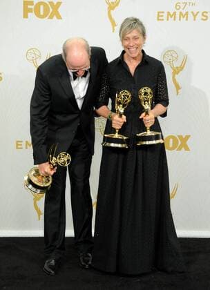 Richard Jenkins & Frances McDormand PRIMETIME EMMY AWARDS: PRESSROOM Los Angeles  Patrick Rideaux PicturePerfect