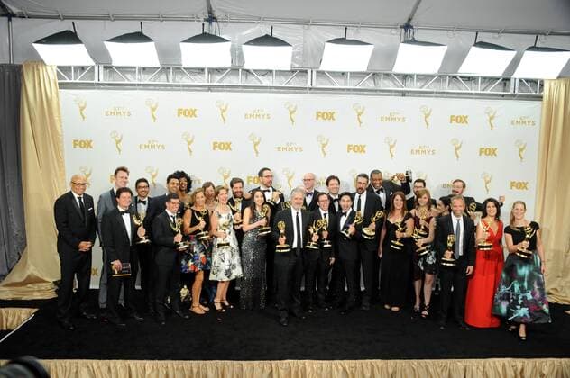 Daily Show cast and crew PRIMETIME EMMY AWARDS: PRESSROOM Los Angeles  Patrick Rideaux PicturePerfect