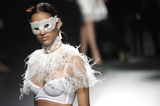 Model bei der Ion Fiz Fashion Show auf der Mercedes-Benz Fashion Week Madrid Spring Summer 2016. Madrid, 20.09.2015 Ion Fiz Model 