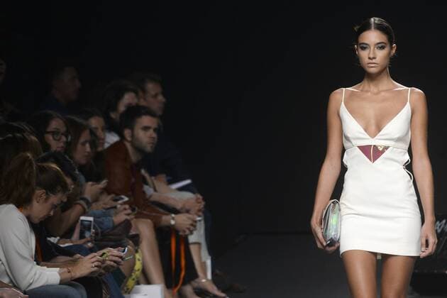 Model bei der Ion Fiz Fashion Show auf der Mercedes-Benz Fashion Week Madrid Spring Summer 2016. Madrid, 20.09.2015 Ion Fiz Model 