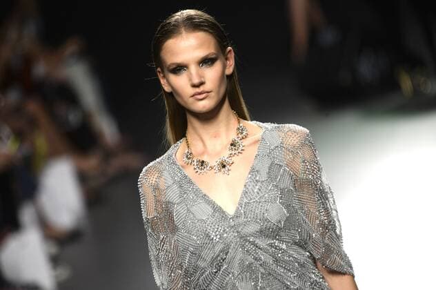 Model bei der Ion Fiz Fashion Show auf der Mercedes-Benz Fashion Week Madrid Spring Summer 2016. Madrid, 20.09.2015 Ion Fiz Model 