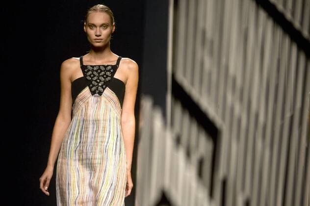 Model bei der Alvarno Fashion Show auf der Mercedes-Benz Fashion Week Madrid Spring Summer 2016. Madrid, 21.09.2015 Alvarno Model 