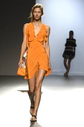 Model bei der Juan Vidal Fashion Show auf der Mercedes-Benz Fashion Week Madrid Spring Summer 2016. Madrid, 21.09.2015 Juan Vidal Model 