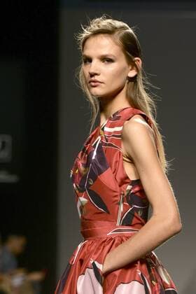 Model bei der Juan Vidal Fashion Show auf der Mercedes-Benz Fashion Week Madrid Spring Summer 2016. Madrid, 21.09.2015 Juan Vidal Model 