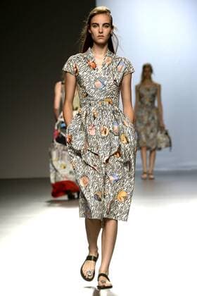 Model bei der Juan Vidal Fashion Show auf der Mercedes-Benz Fashion Week Madrid Spring Summer 2016. Madrid, 21.09.2015 Juan Vidal Model 
