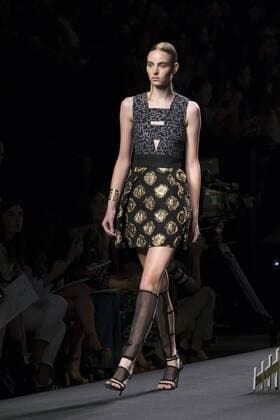 Sept. 21, 2015 - Madrid, Madrid, Spain - A model showcases designs by Alvarno on the runway at the Alvarno show during Mercedes-Benz Fashion Week Madrid Spring Summer 2016 at Ifema on September 21, 2015 in Madrid, Spain. Madrid Spain  - ZUMAn230
