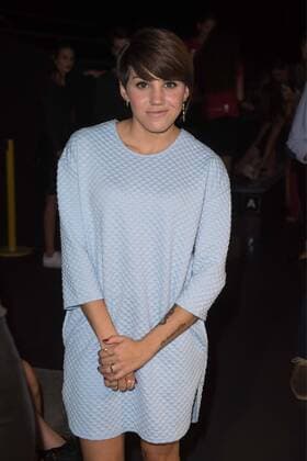 Angy en el desfile de Basmar y Dolores Cortes en Mercedes Benz Fashion Week 2015 en Madrid. 588 cordon press Angy at the Basmas and Dolores Cortes fashion show of Mercedes Benz Fashion Week 2015 in Madrid. 