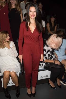 Senia Tostado en el desfile de Basmar y Dolores Cortes en Mercedes Benz Fashion Week 2015 en Madrid. 588 cordon press Senia Tostado at the Basmas and Dolores Cortes fashion show of Mercedes Benz Fashion Week 2015 in Madrid. 