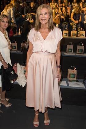 Paquita Torres en el desfile de Basmar y Dolores Cortes en Mercedes Benz Fashion Week 2015 en Madrid. 588 cordon press Paquita Torres at the Basmas and Dolores Cortes fashion show of Mercedes Benz Fashion Week 2015 in Madrid. 