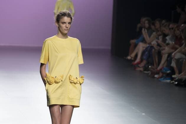 Sept. 21, 2015 - Madrid, Madrid, Spain - A model showcases designs by The 2nd Skin Co on the runway at the 2nd Skin Co show during Mercedes-Benz Fashion Week Madrid Spring Summer 2015 16 at Ifema on September 21, 2015 in Madrid, Spain. Madrid Spain  - ZUMAn230