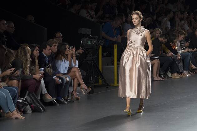 Sept. 21, 2015 - Madrid, Madrid, Spain - A model showcases designs by The 2nd Skin Co on the runway at the 2nd Skin Co show during Mercedes-Benz Fashion Week Madrid Spring Summer 2015 16 at Ifema on September 21, 2015 in Madrid, Spain. Madrid Spain  - ZUMAn230