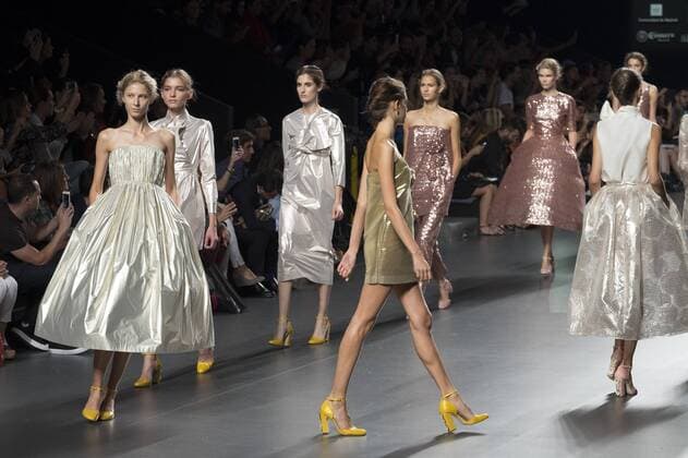 Sept. 21, 2015 - Madrid, Madrid, Spain - Models showcases designs by The 2nd Skin Co on the runway at the 2nd Skin Co show during Mercedes-Benz Fashion Week Madrid Spring Summer 2015 16 at Ifema on September 21, 2015 in Madrid, Spain. Madrid Spain  - ZUMAn230
