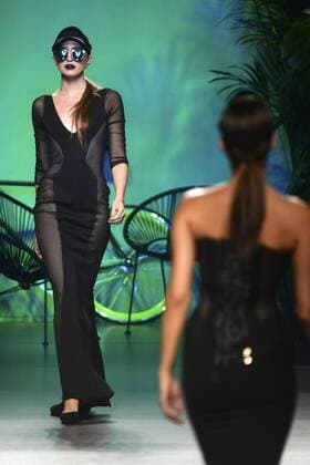 Model bei der Maya Hansen Fashion Show auf der Mercedes-Benz Fashion Week Madrid Spring Summer 2016. Madrid, 21.09.2015 Maya Hansen Model 
