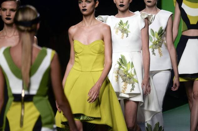 Models bei der Maya Hansen Fashion Show auf der Mercedes-Benz Fashion Week Madrid Spring Summer 2016. Madrid, 21.09.2015 Maya Hansen Models 